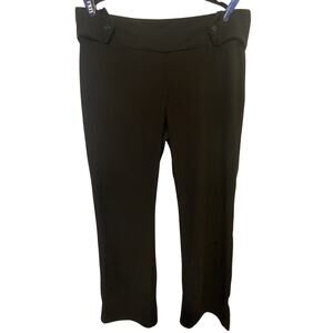 Zoey Beth Plus Stretch Black Straight Leg PullOn Pants Sz 3x Elastic Waist Comfy